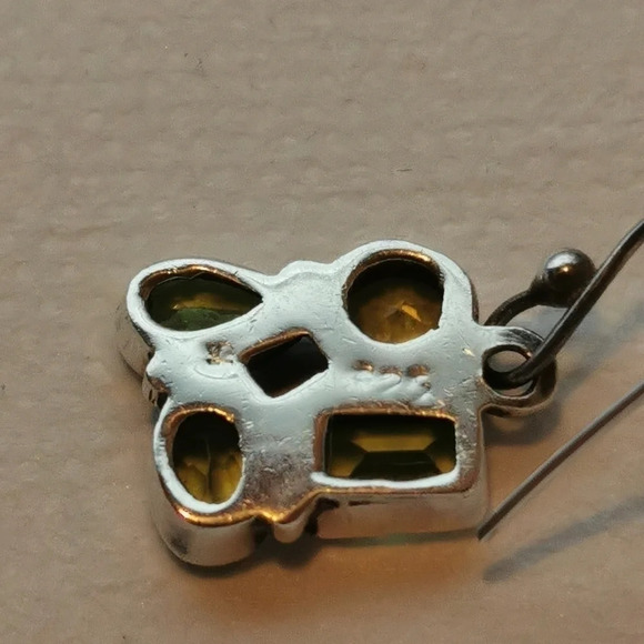 Peridot 925  earrings - Picture 4 of 5